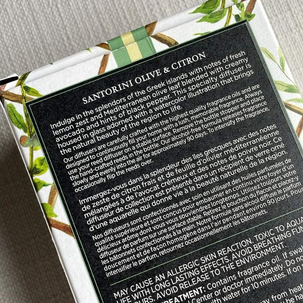 NEST Fragrances Santorini Olive & Citron Reed Diffuser - Picture 7 of 13